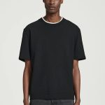 Cotton Round-Neck T-Shirt Black