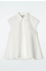 Cotton Sleeveless Shirt White - Image 4