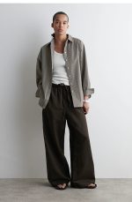 Knitted Slim Vest White - Image 2