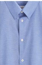 Cotton Oversized Shirt Blue - Image 4