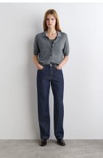 Denim Straight Trousers