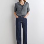 Denim Straight Trousers