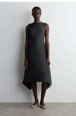 Pleated Dress Gray