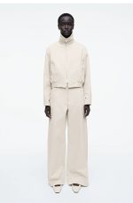 Wide-Leg Pants Beige