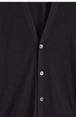 Silk V-Neck Cardigan - Image 4