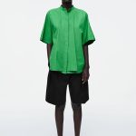 Cotton Oversized Shirt Green