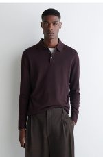 Merino Slim Polo Red