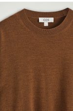 Wool Round-Neck Pullover Brown - Image 5