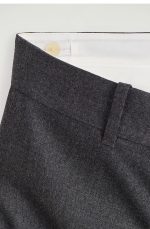 Wool Tapered Trousers Gray - Image 4