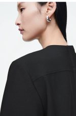 Wool Round-Neck Dress - Image 2