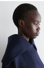 Wool Oversized Coat Blue - Image 2