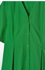 Pleated Dress Green - Image 4