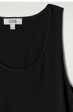 Cotton Round-Neck Vest Black - Image 4