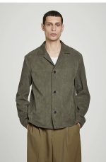 Single-Breasted Jacket Khaki