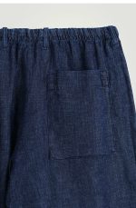 Denim Drawstring Pants Gray - Image 4