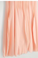 Pleated Dress Orange - Image 5