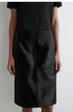 Leather Skirt Black - Image 3