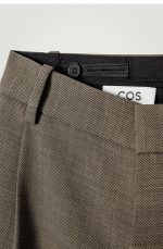 Wool Tapered Trousers Beige - Image 5