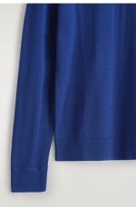 Merino Slim Sweater Blue - Image 5