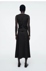 Knotted Skirt Black - Image 3