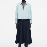 Cotton Collared Shirt Blue