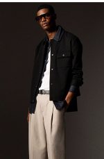 Cotton Pleated Trousers Beige - Image 2