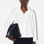 Cotton Ruched Shirt White