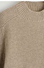 Standard Rib Wool Half Turtleneck Knitwear - Image 4