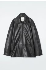Casual Cargo Functional Wind Leather Outerwear Black - Image 3