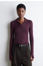 Merino Slim Polo Red