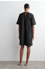 Round-Neck Dress Black - Image 2