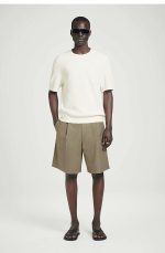 Cotton Shorts Beige