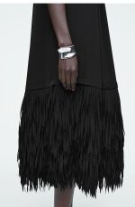 Round-Neck Dress Black - Image 2