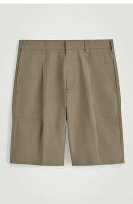 Cotton Shorts Beige - Image 4