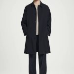 Wool Straight Pants Navy