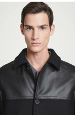 Leather Regular Coat - Image 2