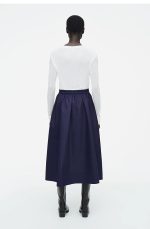 Pleated Skirt Navy