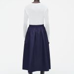 Pleated Skirt Navy
