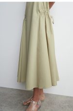 Pleated Dress Green - Image 3
