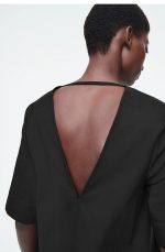 V-Neck Dress Black - Image 2
