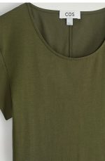 Round-Neck T-Shirt Khaki - Image 5