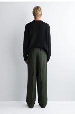 Cotton Pleated Trousers - Image 2