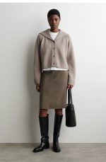 Wool Cardigan Beige - Image 2