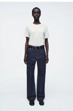 Linen Round-Neck T-Shirt White - Image 2