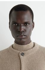 Wool Round-Neck Cardigan - Image 2