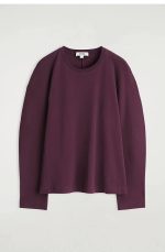 Knitted Round-Neck Top Red - Image 4