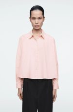 Cotton Collared Shirt Pink