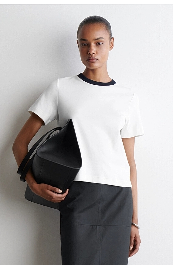 O1CN01e1FS381u7vuPzvVul_!!4611686018427380567-0-item_pic Round-Neck T-Shirt White - Image 1