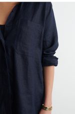 Linen Oversized Shirt - Image 3