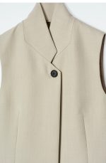Wool Vest Beige - Image 4
